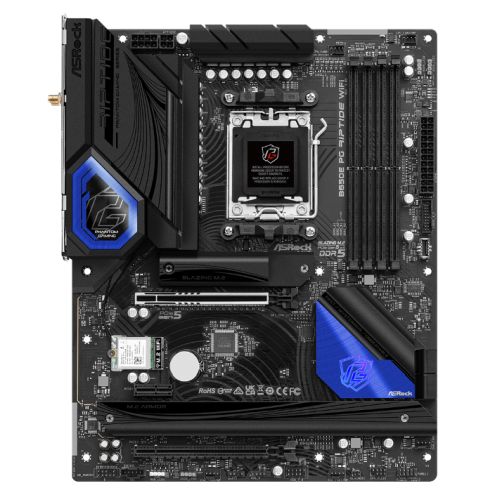 Asrock B650E PG RIPTIDE WIFI, AMD B650, AM5, ATX, 4 DDR5, HDMI, Wi-Fi 6E, 2.5G LAN, PCIe5, 3x M.2