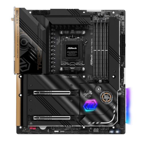 Asrock B650E TAICHI, AMD B650, AM5, EATX, 4 DDR5, HDMI, USB4, Wi-Fi 6E, 2.5G LAN, PCIe5, RGB, 3x M.2