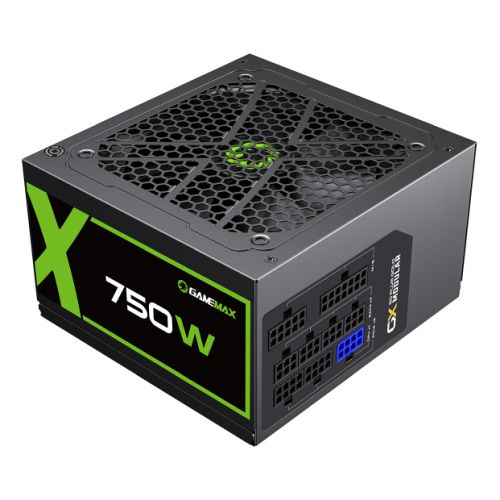 GameMax 750W GX750W PSU, Fully Modular, 80+ Gold, 12cm FDB Fan, Power Lead Not Included